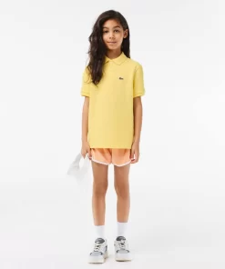 Lacoste Girl Clothing-Kids' Regular Fit Petit Pique Polo Shirt