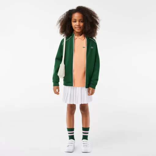 Lacoste Girl Clothing-Kids' Regular Fit Petit Pique Polo Shirt