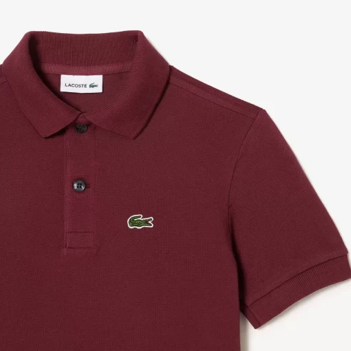 Lacoste Girl Clothing-Kids' Regular Fit Petit Pique Polo Shirt