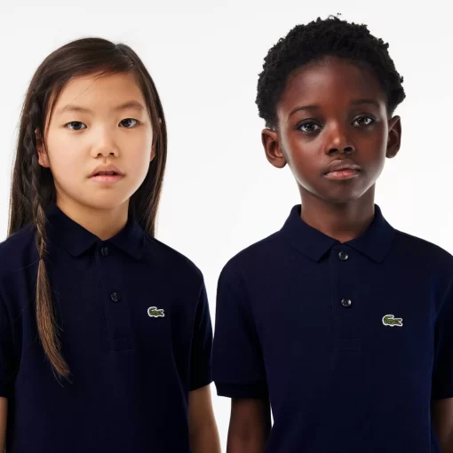 Lacoste Girl Clothing-Kids' Regular Fit Petit Pique Polo Shirt