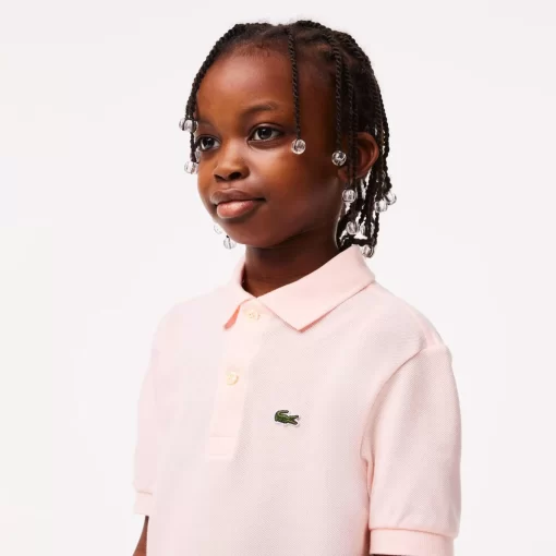 Lacoste Girl Clothing-Kids' Regular Fit Petit Pique Polo Shirt