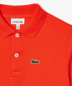 Lacoste Girl Clothing-Kids' Regular Fit Petit Pique Polo Shirt