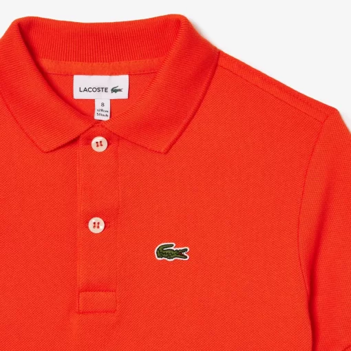 Lacoste Girl Clothing-Kids' Regular Fit Petit Pique Polo Shirt