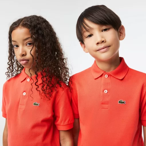 Lacoste Girl Clothing-Kids' Regular Fit Petit Pique Polo Shirt