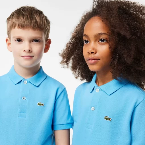 Lacoste Girl Clothing-Kids' Regular Fit Petit Pique Polo Shirt