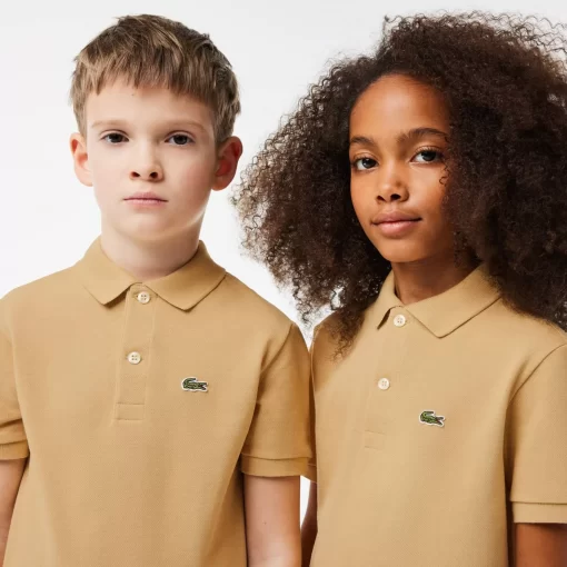 Lacoste Girl Clothing-Kids' Regular Fit Petit Pique Polo Shirt