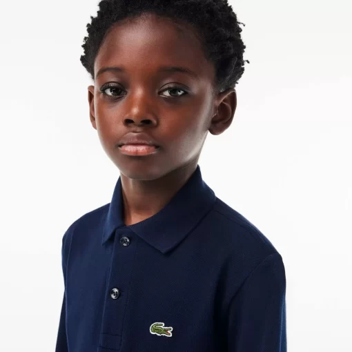 Lacoste Boy Clothing-Kids' Regular Fit Petit Pique Polo Shirt