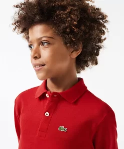 Lacoste Boy Clothing-Kids' Regular Fit Petit Pique Polo Shirt