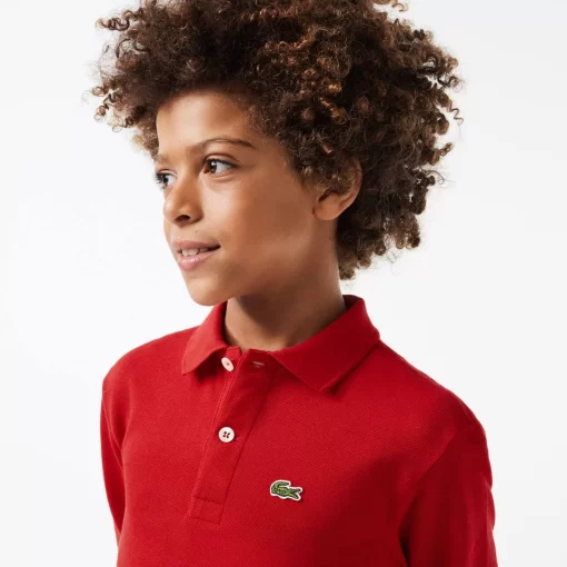 Lacoste Boy Clothing-Kids' Regular Fit Petit Pique Polo Shirt