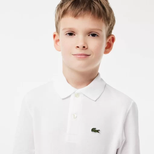 Lacoste Boy Clothing-Kids' Regular Fit Petit Pique Polo Shirt