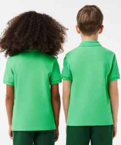 Lacoste Clothing-Kids' Regular Fit Petit Pique Polo Shirt