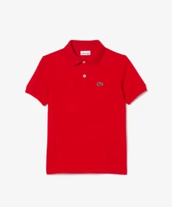 Lacoste Girl Clothing-Kids' Regular Fit Petit Pique Polo Shirt