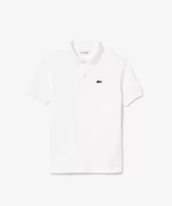 Lacoste Girl Clothing-Kids' Regular Fit Petit Pique Polo Shirt