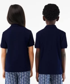 Lacoste Girl Clothing-Kids' Regular Fit Petit Pique Polo Shirt