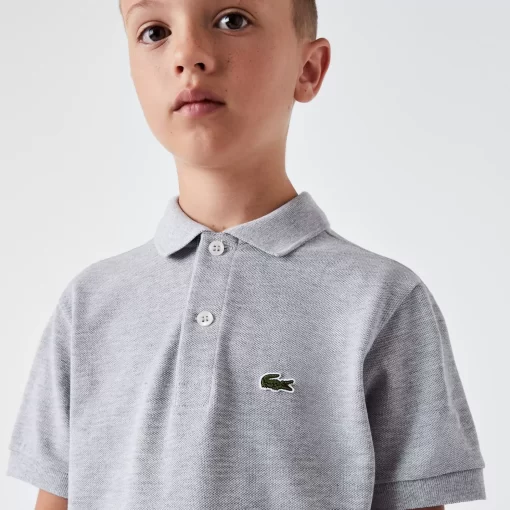 Lacoste Girl Clothing-Kids' Regular Fit Petit Pique Polo Shirt