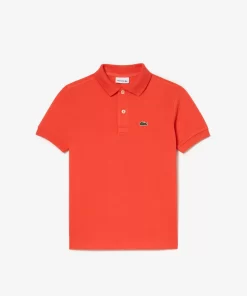 Lacoste Girl Clothing-Kids' Regular Fit Petit Pique Polo Shirt