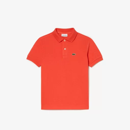 Lacoste Girl Clothing-Kids' Regular Fit Petit Pique Polo Shirt