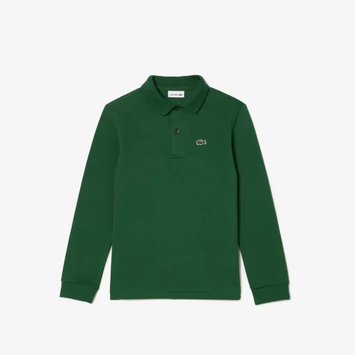 Lacoste Girl Clothing-Kids' Regular Fit Petit Pique Polo Shirt