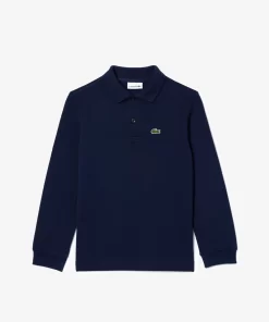 Lacoste Boy Clothing-Kids' Regular Fit Petit Pique Polo Shirt