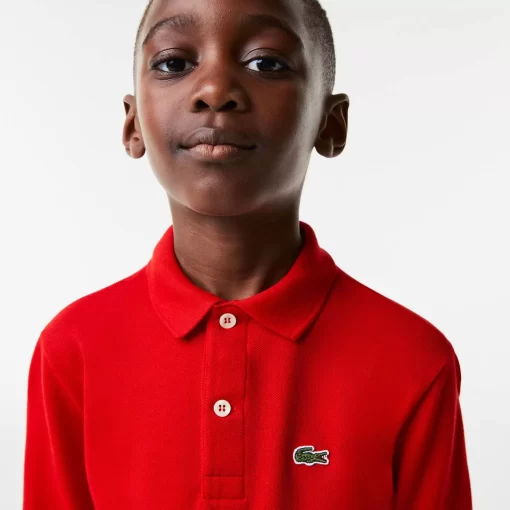 Lacoste Boy Clothing-Kids' Regular Fit Petit Pique Polo Shirt