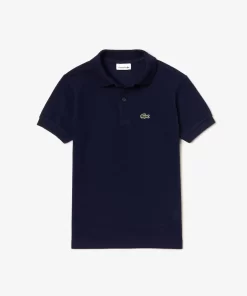 Lacoste Girl Clothing-Kids' Regular Fit Petit Pique Polo Shirt