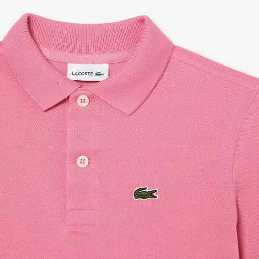 Lacoste Girl Clothing-Kids' Regular Fit Petit Pique Polo Shirt