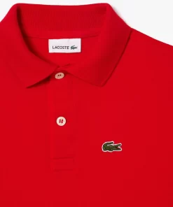 Lacoste Girl Clothing-Kids' Regular Fit Petit Pique Polo Shirt