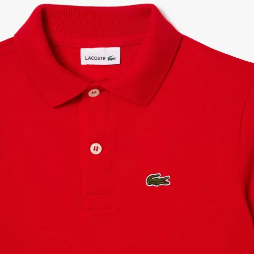 Lacoste Girl Clothing-Kids' Regular Fit Petit Pique Polo Shirt