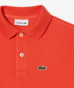 Lacoste Girl Clothing-Kids' Regular Fit Petit Pique Polo Shirt