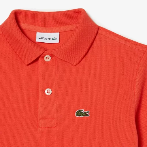 Lacoste Girl Clothing-Kids' Regular Fit Petit Pique Polo Shirt