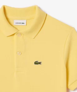 Lacoste Girl Clothing-Kids' Regular Fit Petit Pique Polo Shirt