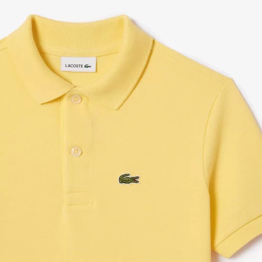 Lacoste Girl Clothing-Kids' Regular Fit Petit Pique Polo Shirt