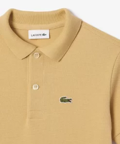 Lacoste Girl Clothing-Kids' Regular Fit Petit Pique Polo Shirt