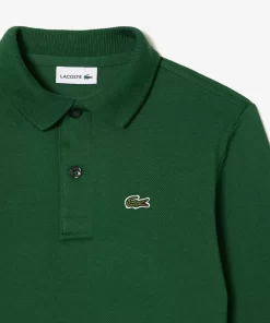 Lacoste Girl Clothing-Kids' Regular Fit Petit Pique Polo Shirt