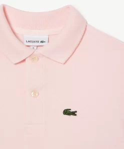 Lacoste Girl Clothing-Kids' Regular Fit Petit Pique Polo Shirt