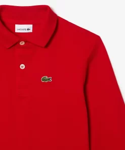 Lacoste Boy Clothing-Kids' Regular Fit Petit Pique Polo Shirt