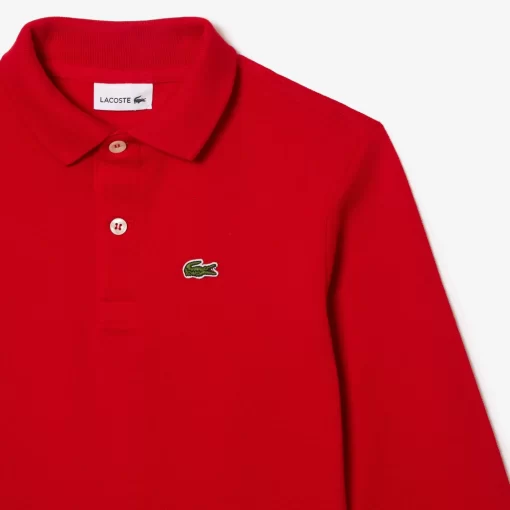 Lacoste Boy Clothing-Kids' Regular Fit Petit Pique Polo Shirt