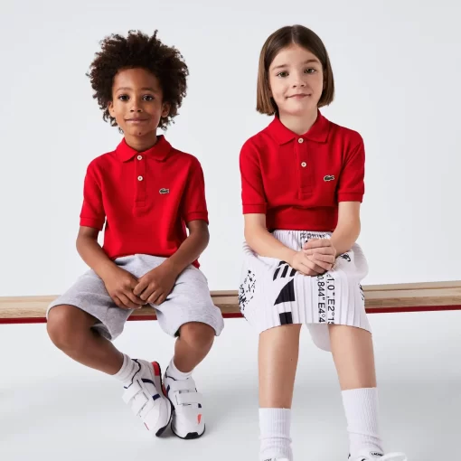 Lacoste Girl Clothing-Kids' Regular Fit Petit Pique Polo Shirt