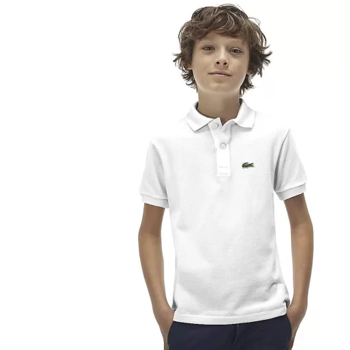 Lacoste Clothing-Kids' Regular Fit Petit Pique Polo Shirt