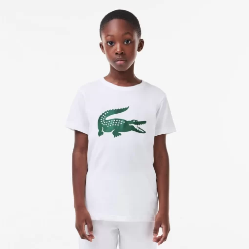 Lacoste Boy Clothing-Kids' Sport Tennis Technical Jersey Croc T-Shirt