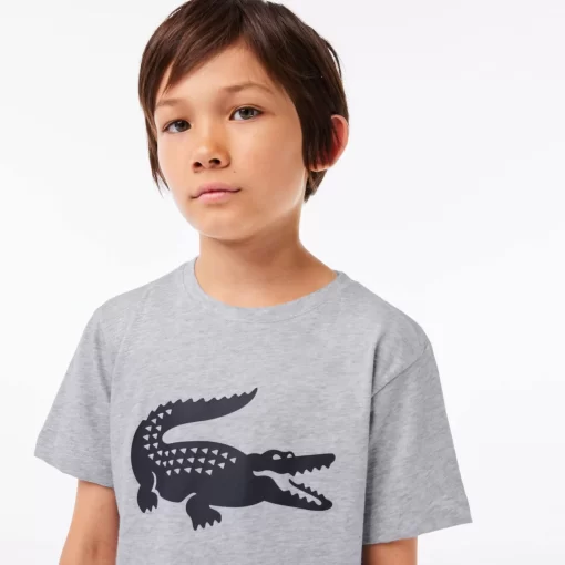 Lacoste Boy Clothing-Kids' Sport Tennis Technical Jersey Croc T-Shirt