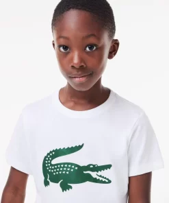 Lacoste Boy Clothing-Kids' Sport Tennis Technical Jersey Croc T-Shirt