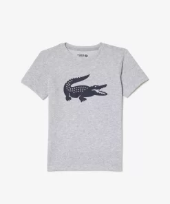 Lacoste Boy Clothing-Kids' Sport Tennis Technical Jersey Croc T-Shirt