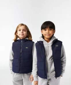 Lacoste Girl Clothing-Kids' Taffeta Vest Jacket