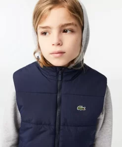 Lacoste Girl Clothing-Kids' Taffeta Vest Jacket