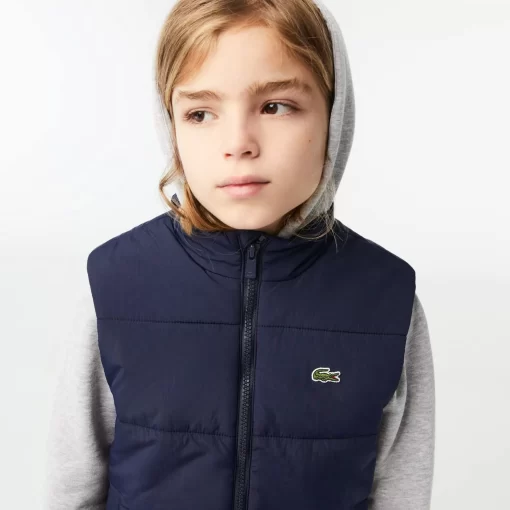 Lacoste Girl Clothing-Kids' Taffeta Vest Jacket