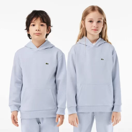 Lacoste Girl Clothing-Kids' Organic Cotton Flannel Hoodie