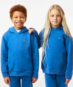 Lacoste Girl Clothing-Kids' Organic Cotton Flannel Hoodie