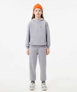 Lacoste Girl Clothing-Kids' Organic Cotton Flannel Hoodie