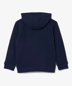 Lacoste Boy Clothing-Kids' Organic Cotton Flannel Hoodie